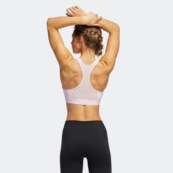 Adidas Padded Pink Sports Bra - Picture 2 of 4